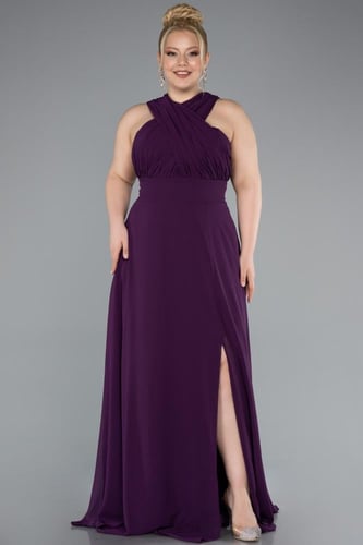 فستان سهرة شيفون بتصميم كتف قابل للتعديل