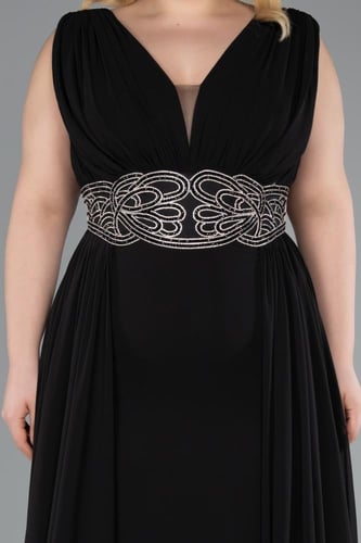 فستان سهرة بتطريز خصر جميل