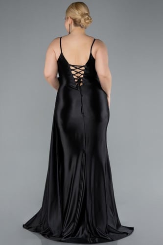 فستان ساتان بخصر على شكل وردة