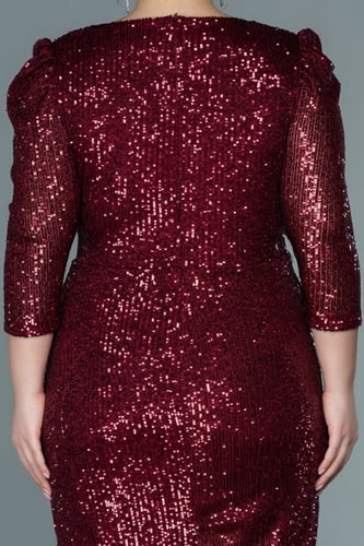 فستان سهرة ميدي من الترتر