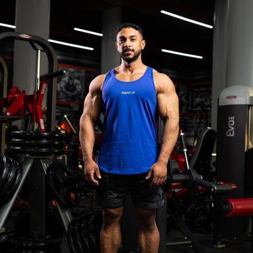 Blue open-back gym