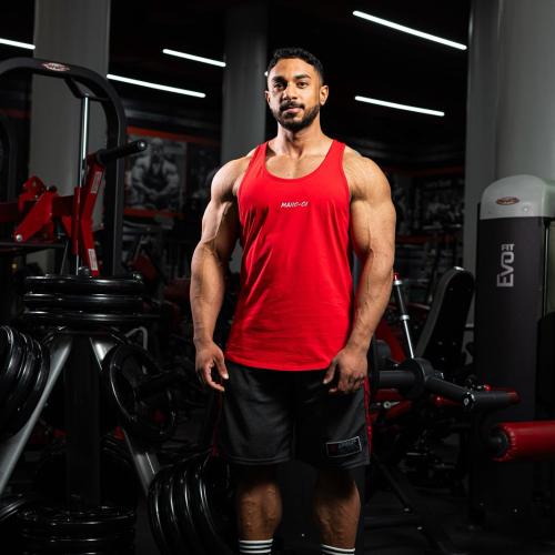 Gym open red back