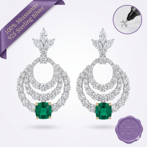 Emerald Royale Drop Earrings