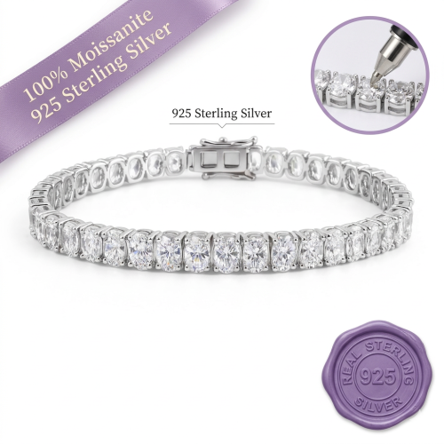 Oval Cut Tennis Bracelet
