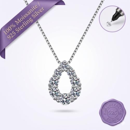 Open Pear Shape Necklace