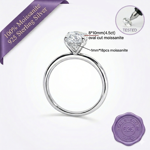 Celestia Oval Ring 4.5ct