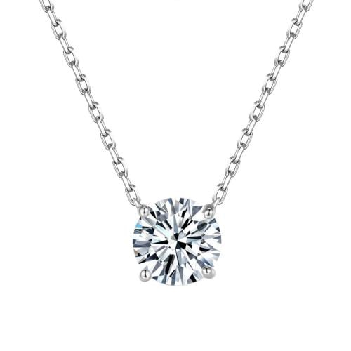 Pure Spark Solitaire Necklace – Stainless Steel