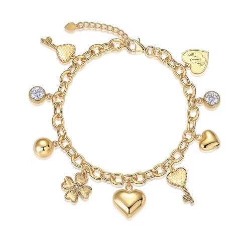 Charm & Moissanite Bracelet