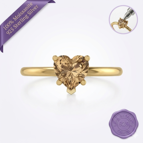 Gold Heart Ring
