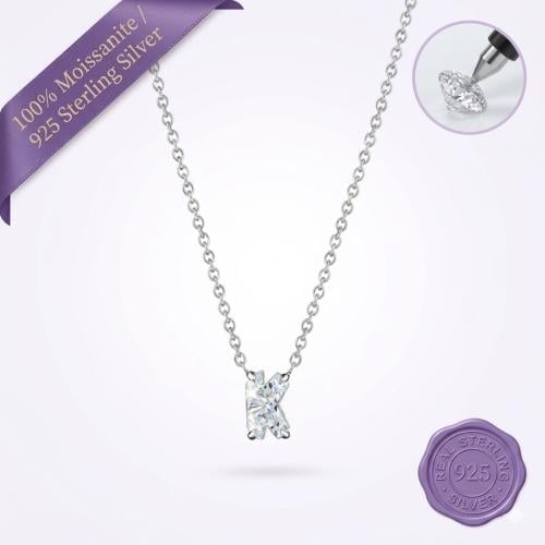 Alphabet Moissanite Pendant