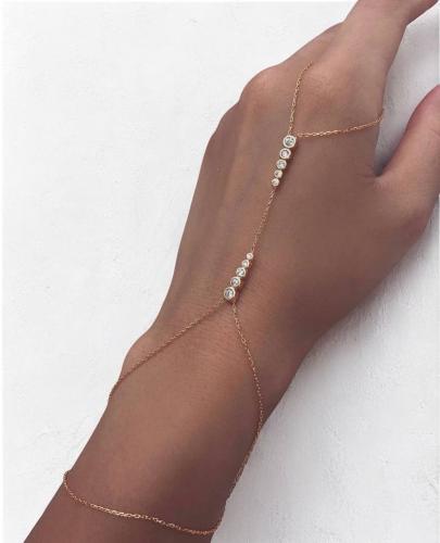 Moissanite chain bracelet 3