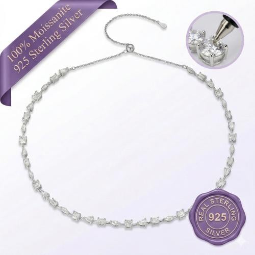 Luxe Radiance Moissanite Necklace