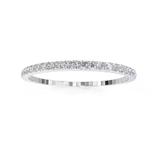 Stretch Rope Moissanite Tennis Bracelet