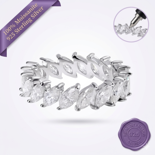 Marquise Eternity Band Ring