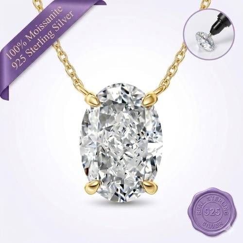 Golden Oval Dream Necklace 4ct