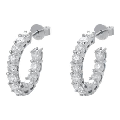 Hoop Earrings Sparkling