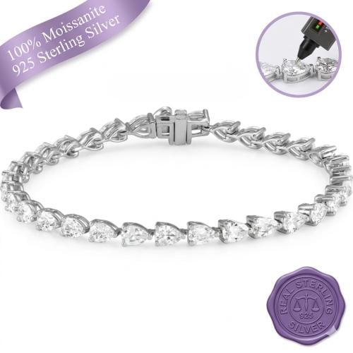 Pear Shape Tennis Bracelet