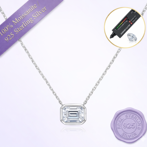 Serenity | 1ct Emerald Cut – Silver