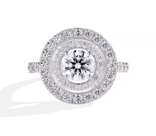 Silver Round Cut Ring