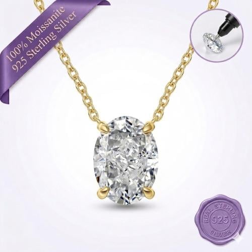 Golden Oval Dream Necklace 2.5ct