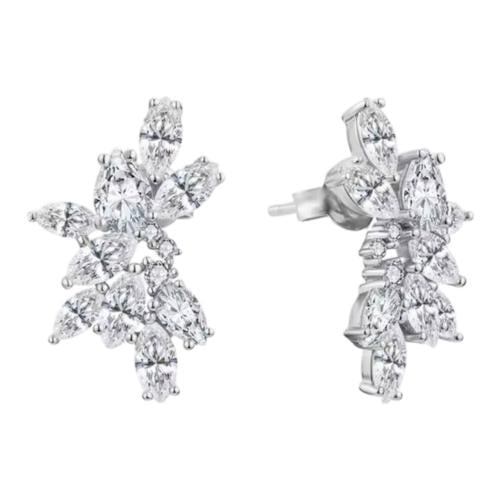 Marquise Silver Elegance Earrings