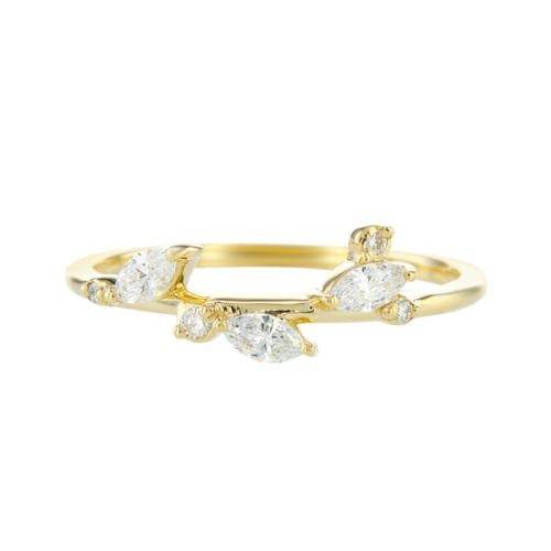 Marquise and rounds ring