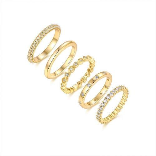 Moissanite Five Rings Set
