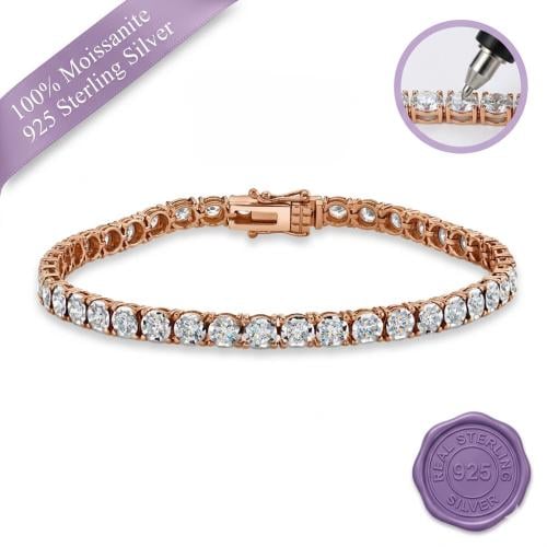 Tennis Bracelet rose Gold 4mm