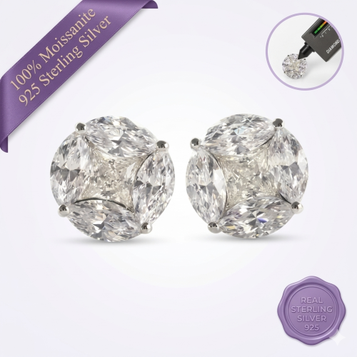 Princess Marquise Cut Earrings