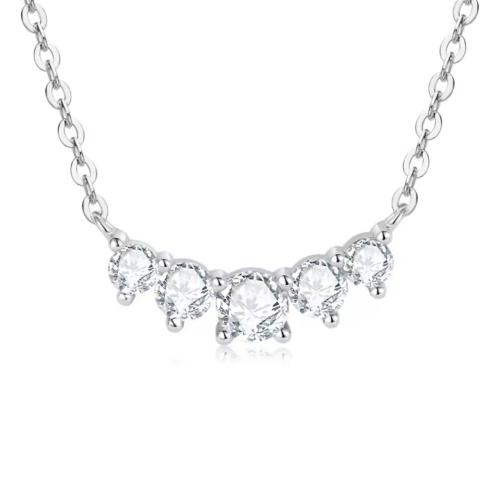 Silver LumiFive Necklace