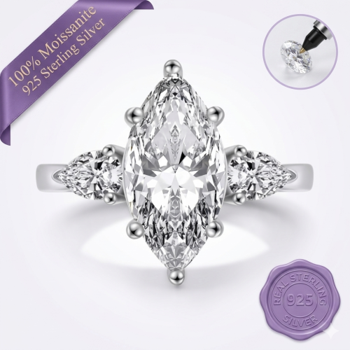 4ct Marquise Solitaire Ring
