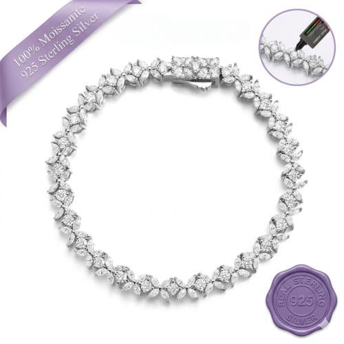 Marquise and Round Tennis Bracelet