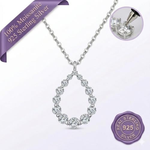 Lumière Pear Frame Necklace
