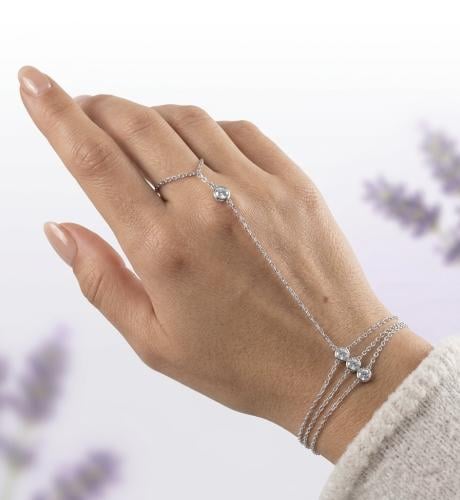 Moissanite chain bracelet 9