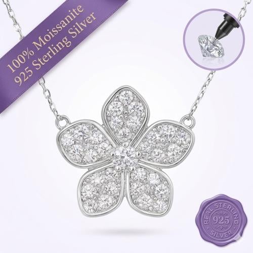 Bloom Pavé Flower Necklace