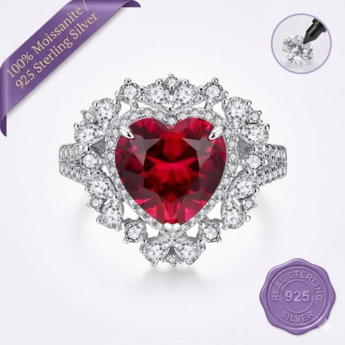 Ruby Heart Ring