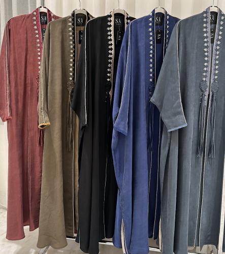 Washed Japanese silk abayas