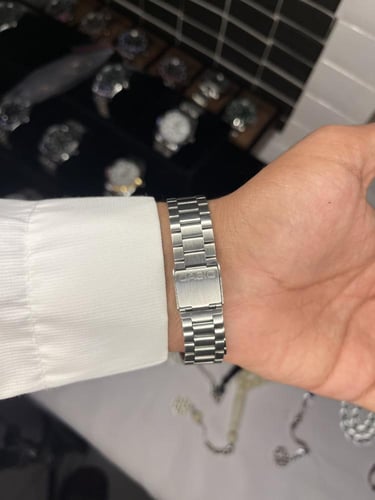 ساعة كاسيو دبل تايم(اخضر )-تصميم الجوهرة