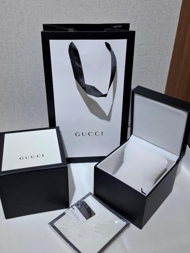 ساعة-GUCCI اسود كامل