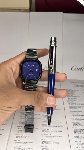 طقم كاسيو وقلم كارتير
