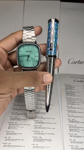 طقم كاسيو وقلم كارتير