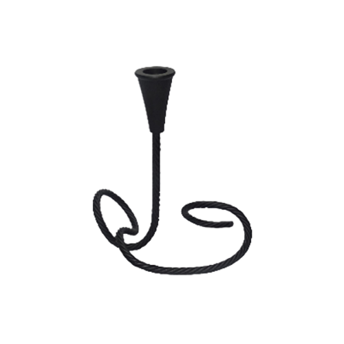 شمعدان بقاعدة واحدة اسود