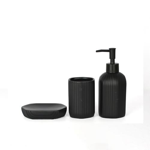 طقم حمام سيراميك اسود