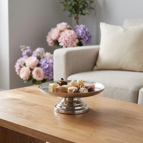 استاند تقديم فضي وسط