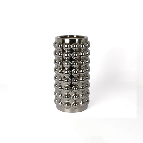 فازة سيراميك فضي