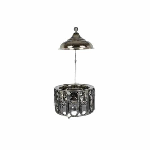 سخان طعام استيل 6 لتر زخرفة بيضاوي فضي