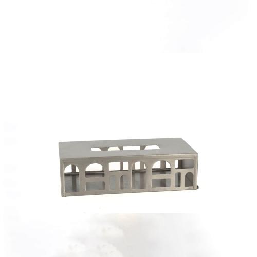 علبة ديكور معدن فضي