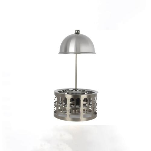 سخان طعام استيل 8 لتر مودرن فضي دائري