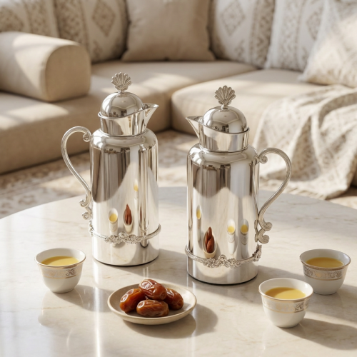 طقم ترامس 2ح فضي كلاسيك رويال