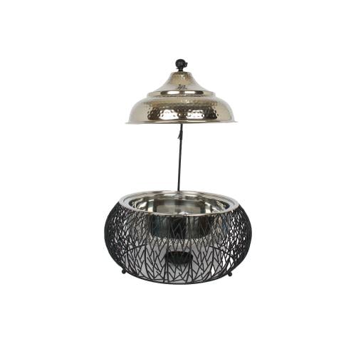 سخان طعام استيل 8 لتر دائري شبك اسود